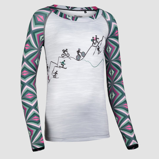 ALIFE And Kickin Damen-Longsleeve LeonieAK – Weiches Langarmshirt Mit Streifen